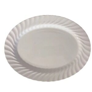 Johnson Brothers Ironstone Regency White Round Serving Tray Dishes Dinnerware